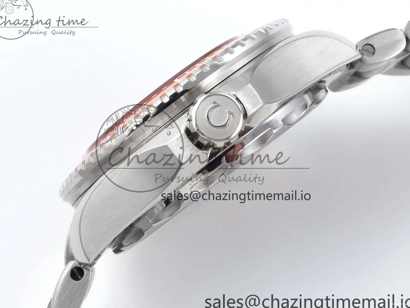 0523 Seamaster 6000M Ultra Deep SS VRF 1:1 Best Edition Gray Dial Orange Bezel on SS Bracelet A8912 Super Clone NewStyle 7687